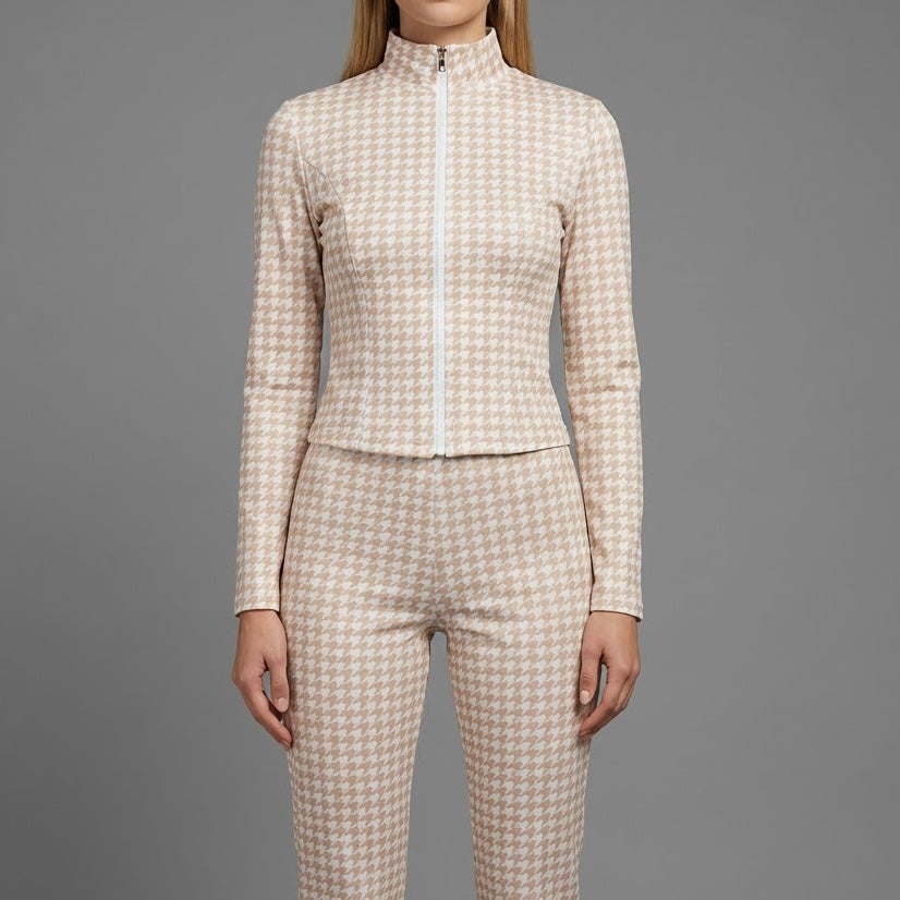 Completo Jogger Chic & Cozy – Felpa Crop Zip & Pantalone Wide Leg - BERLY MODA 