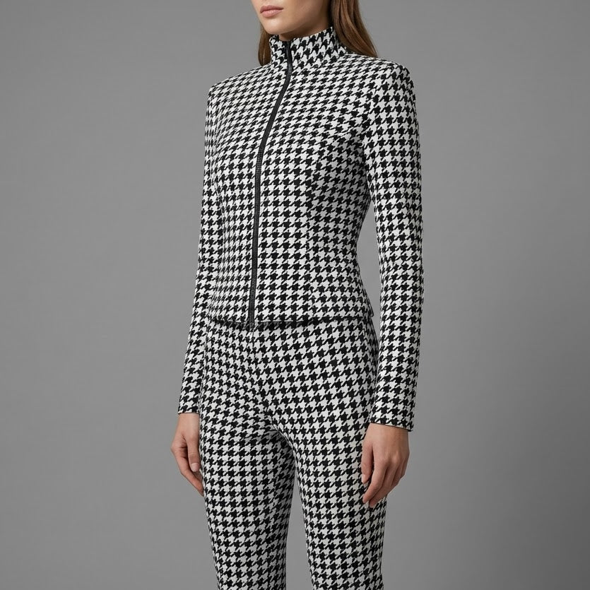 Completo Jogger Chic & Cozy – Felpa Crop Zip & Pantalone Wide Leg - BERLY MODA 