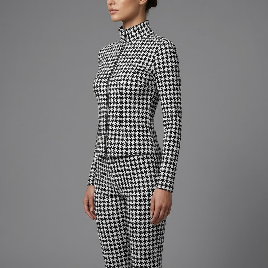 Completo Jogger Chic & Cozy – Felpa Crop Zip & Pantalone Wide Leg - BERLY MODA 