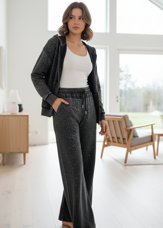 Completo casual con brillantini