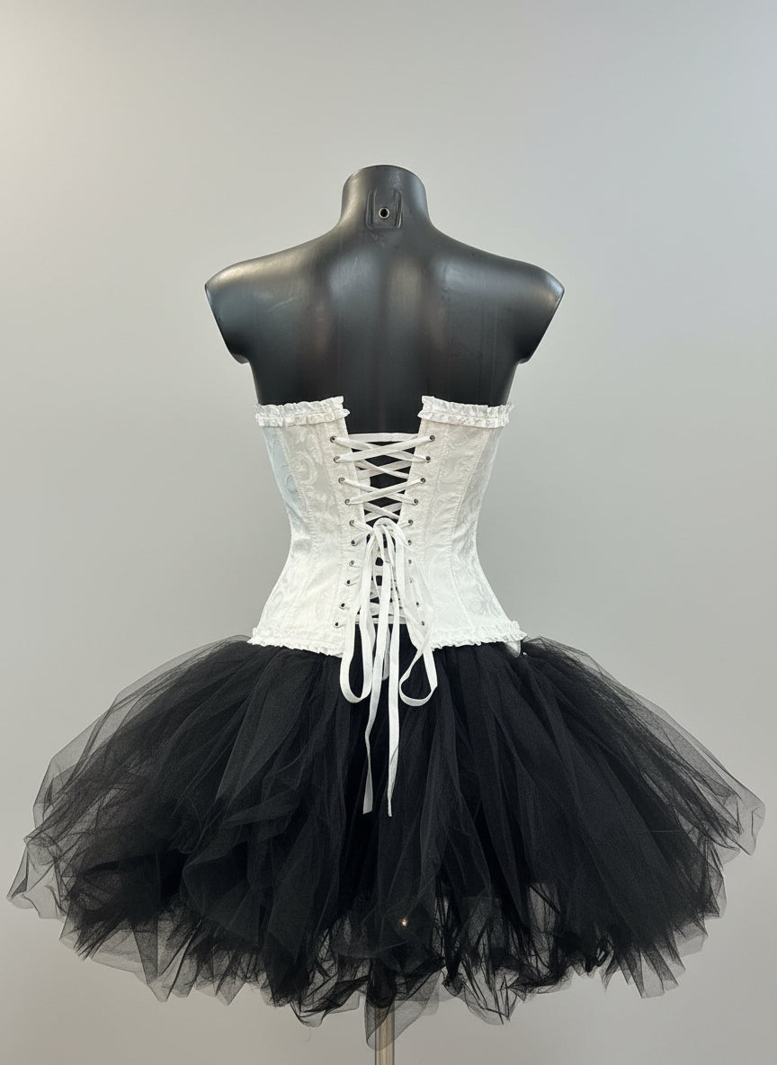 Corsetto in raso con lacci dietro – ANGELICA OSCURA