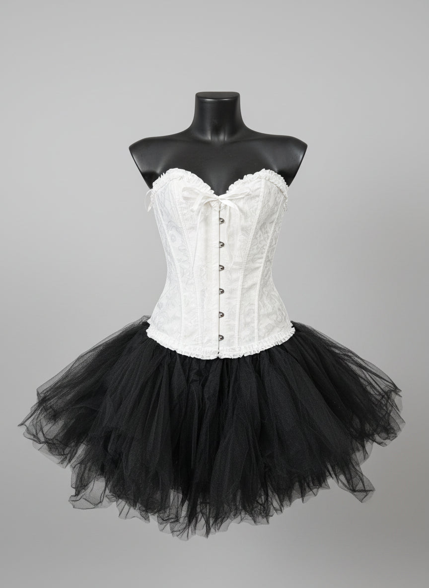 Corsetto in raso con lacci dietro – ANGELICA OSCURA