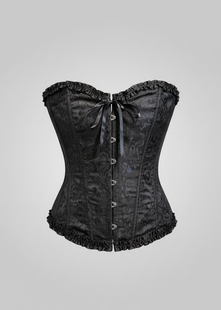 Corsetto in raso con lacci dietro – ANGELICA OSCURA