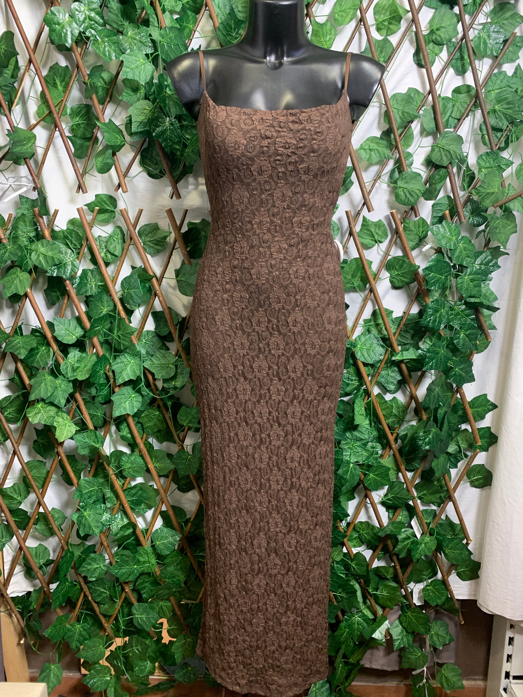 Vestito in crepe a schiena scoperta