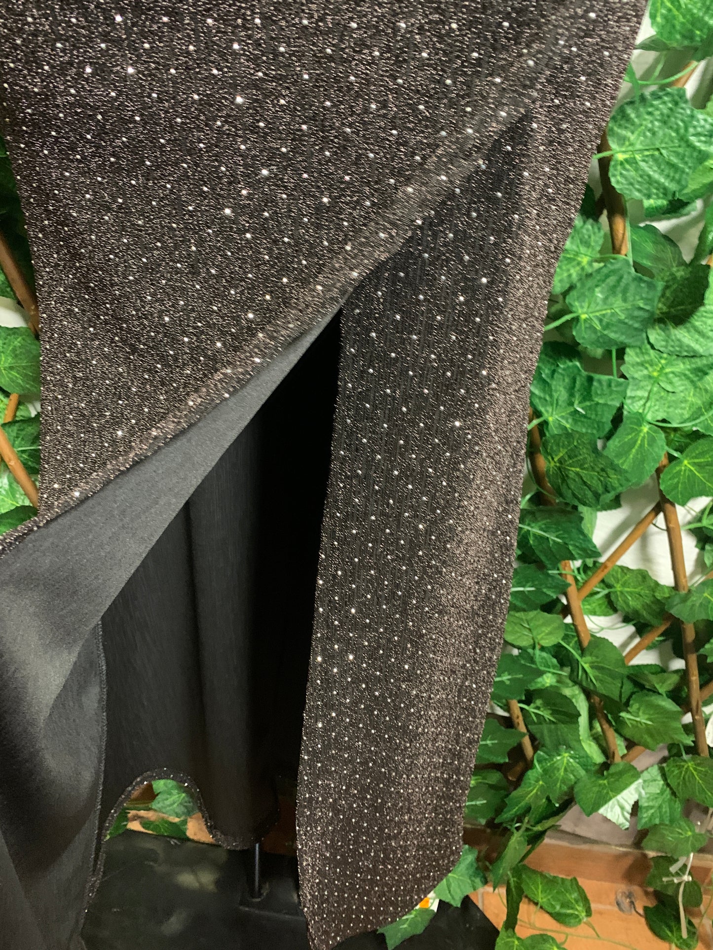 Vestito lungo elegante con brillantini