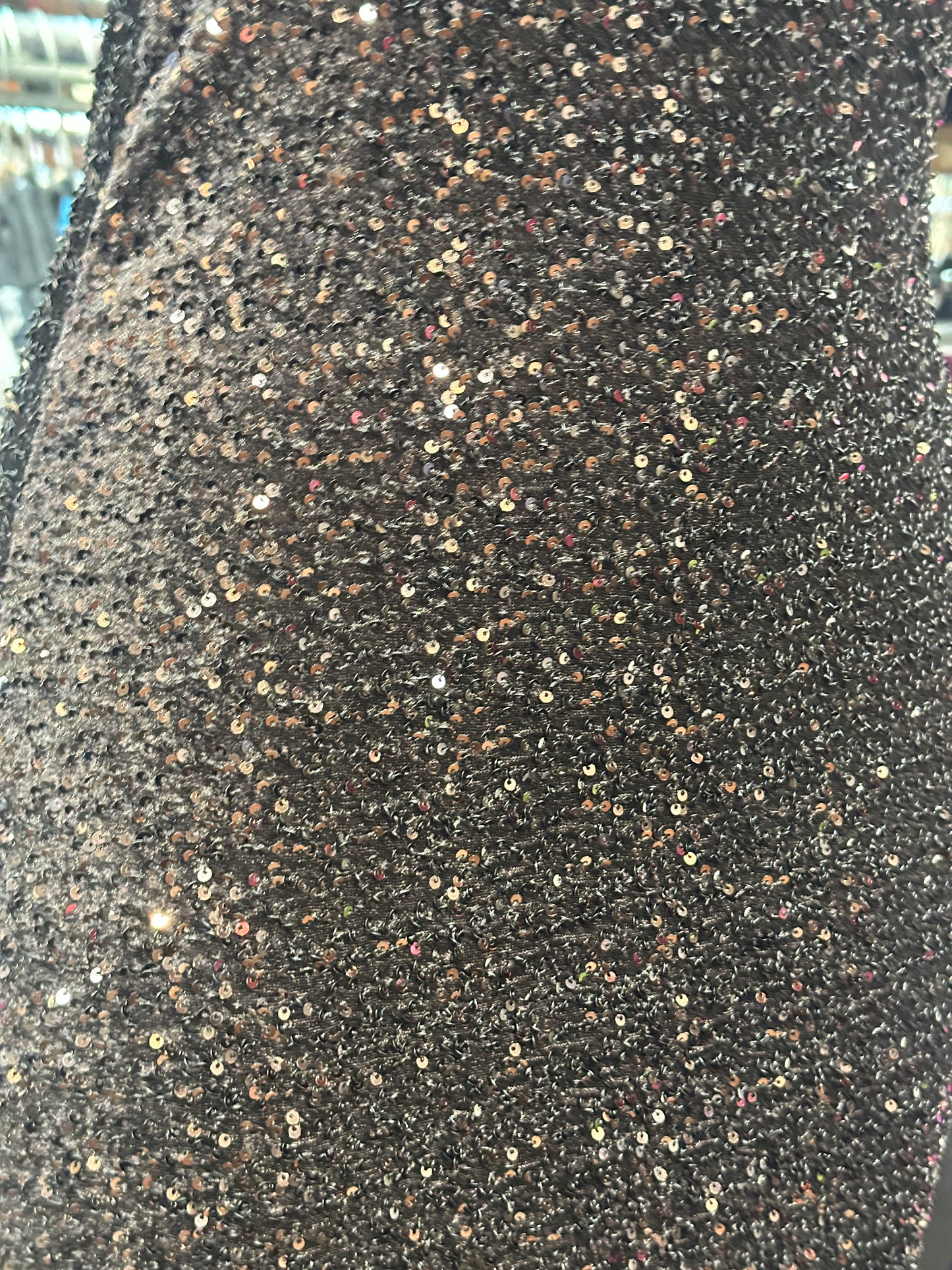 Mini-abito a fascia full paillettes – SCINTILLA REGALE 👑✨