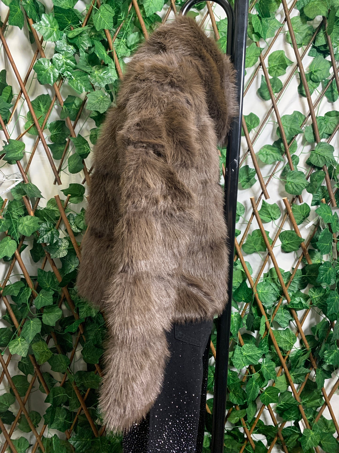 Plush jacket with pocket