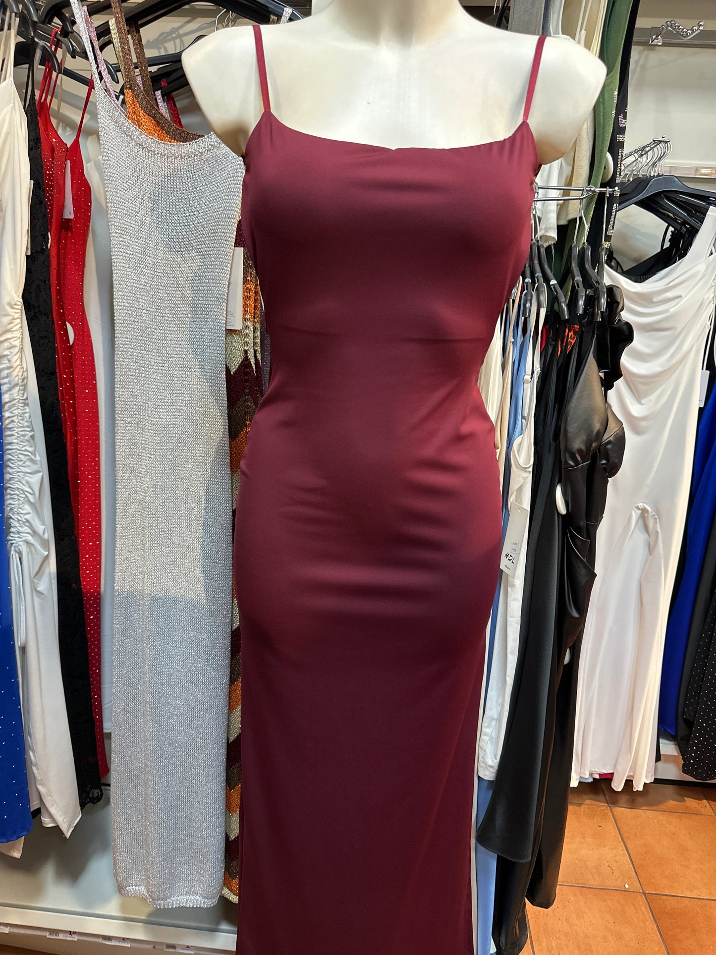 Long solid-color dress | YOU