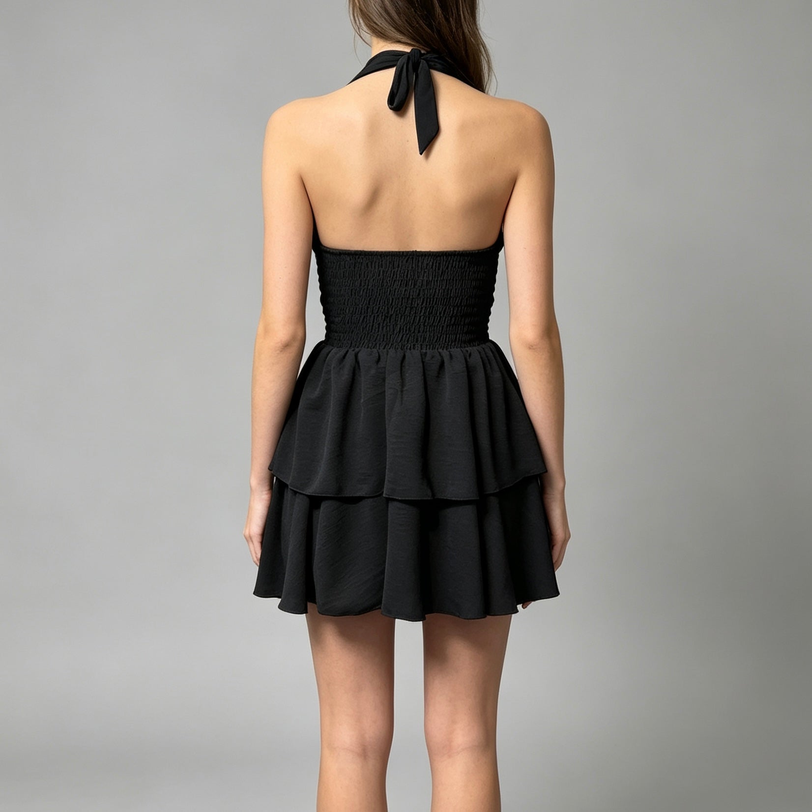 Vestito corto a balze - BERLY MODA 