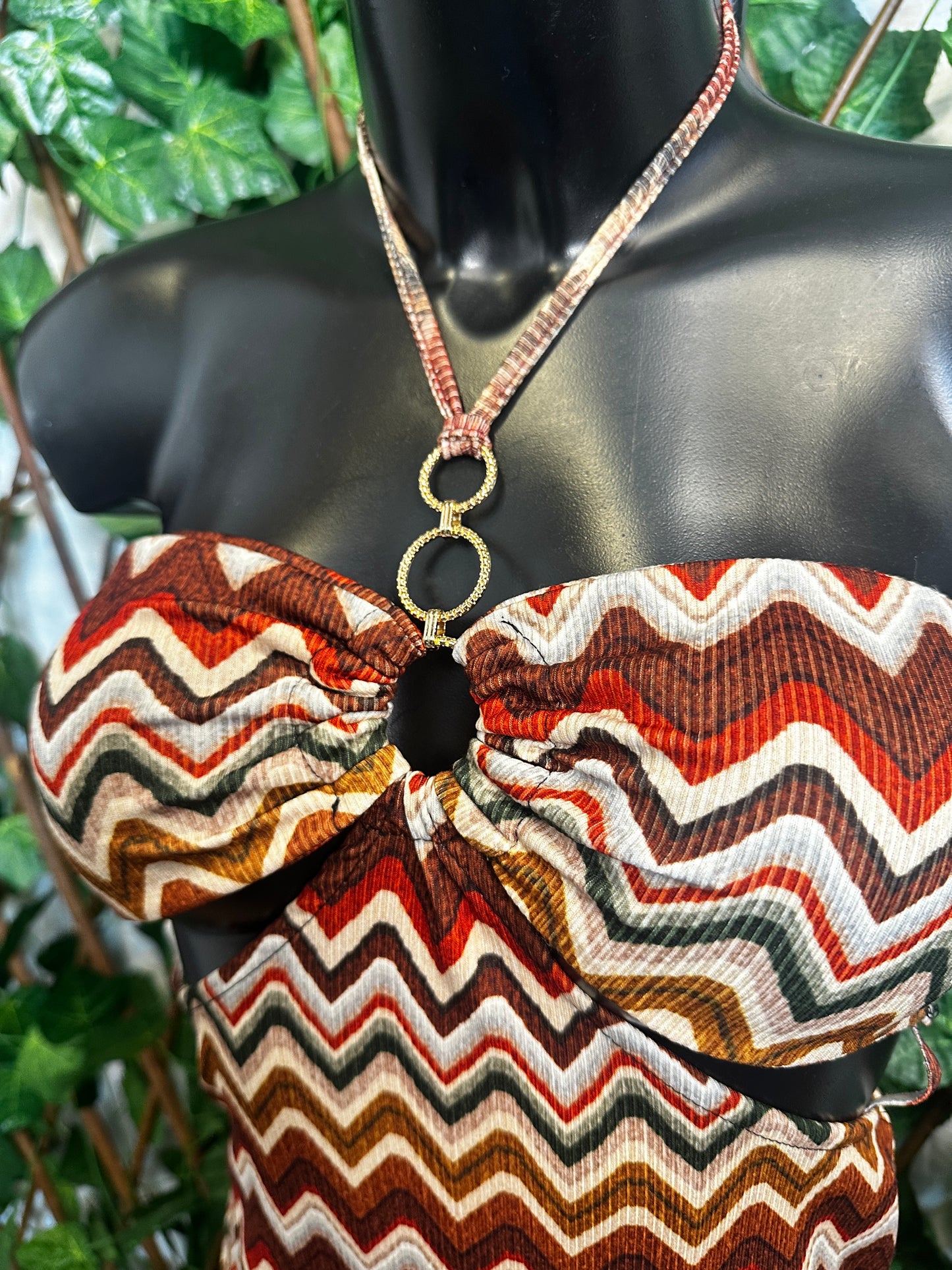 Summer dress with ring detail and cut-out sides | one size