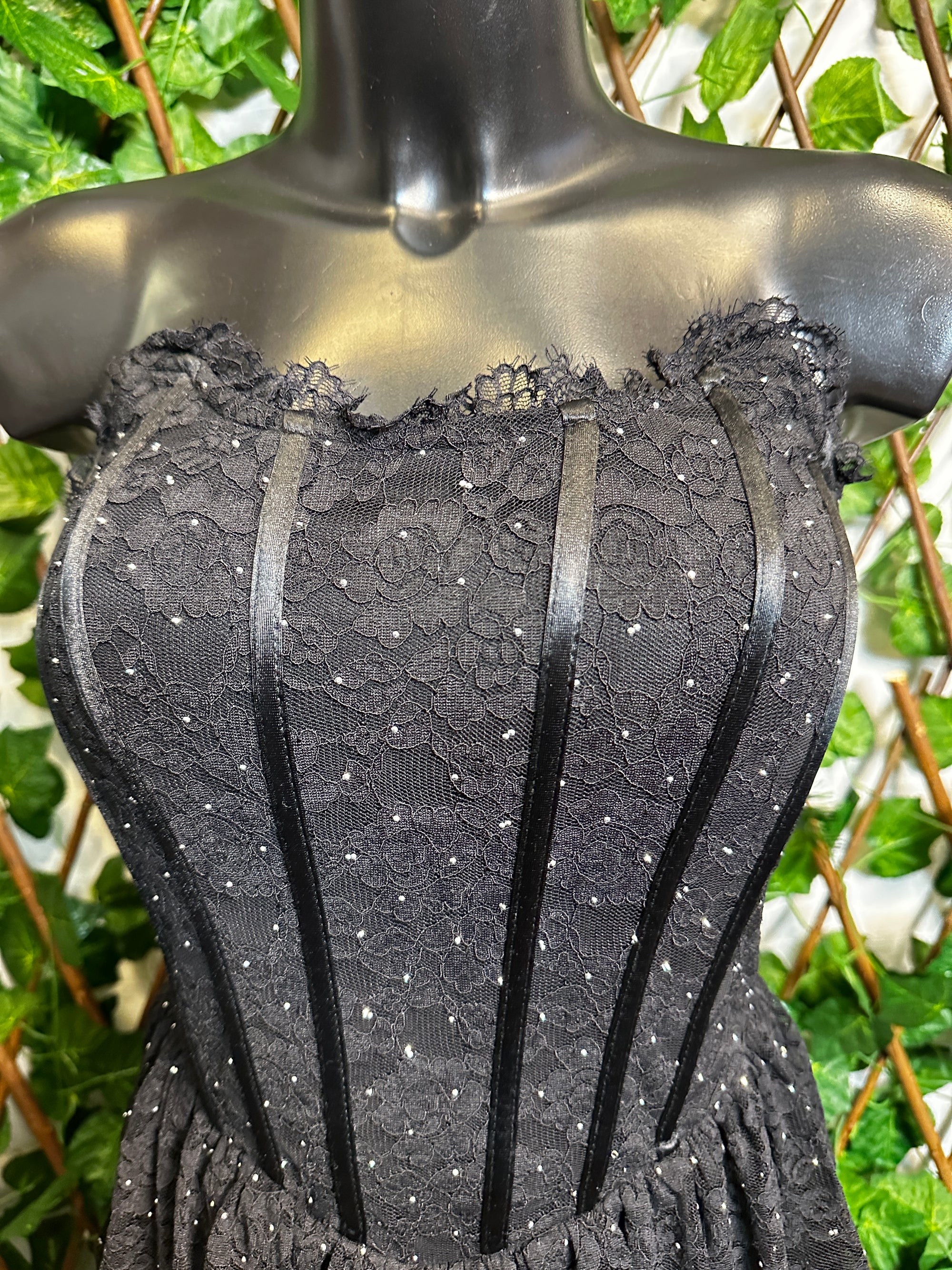 Vestito corto in pizzo | taglia unica