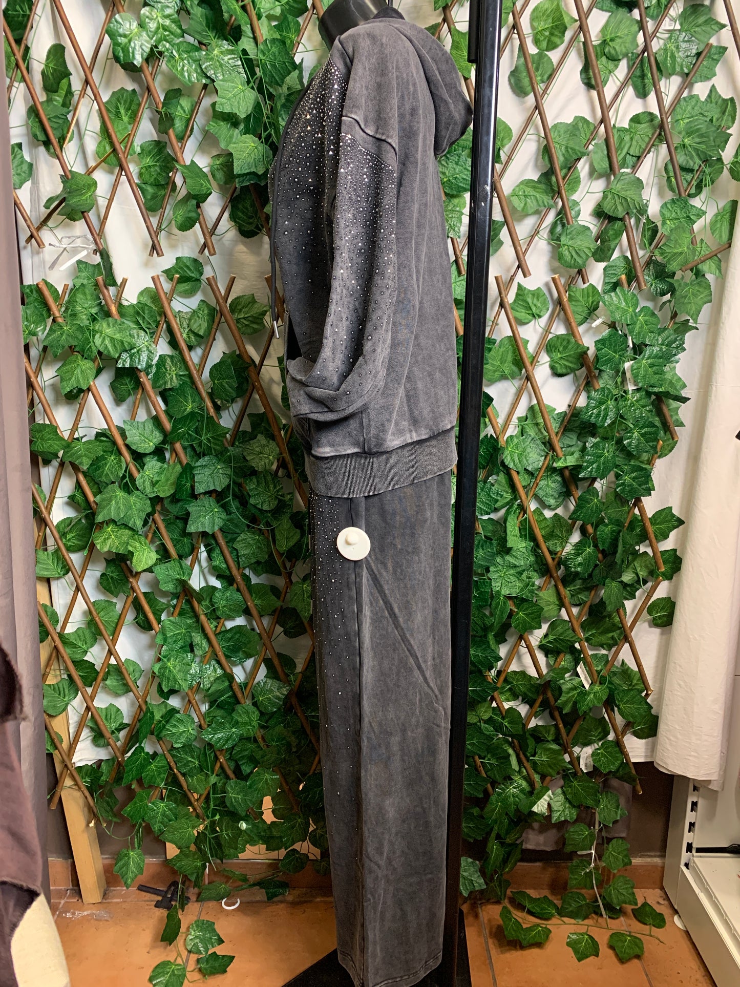 Completo casual con brillantini