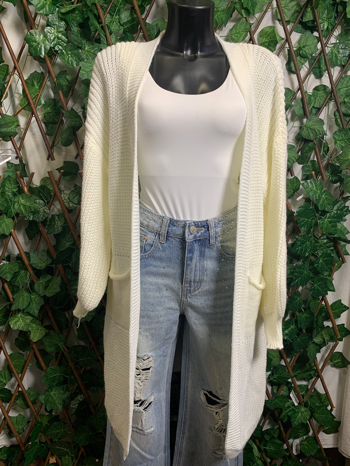 Cardigan lunga oversize