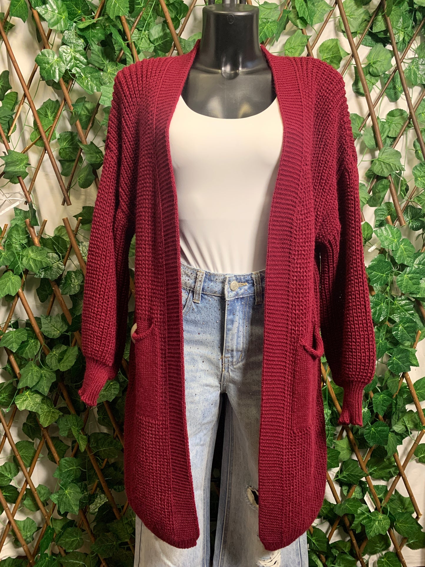 Cardigan lunga oversize