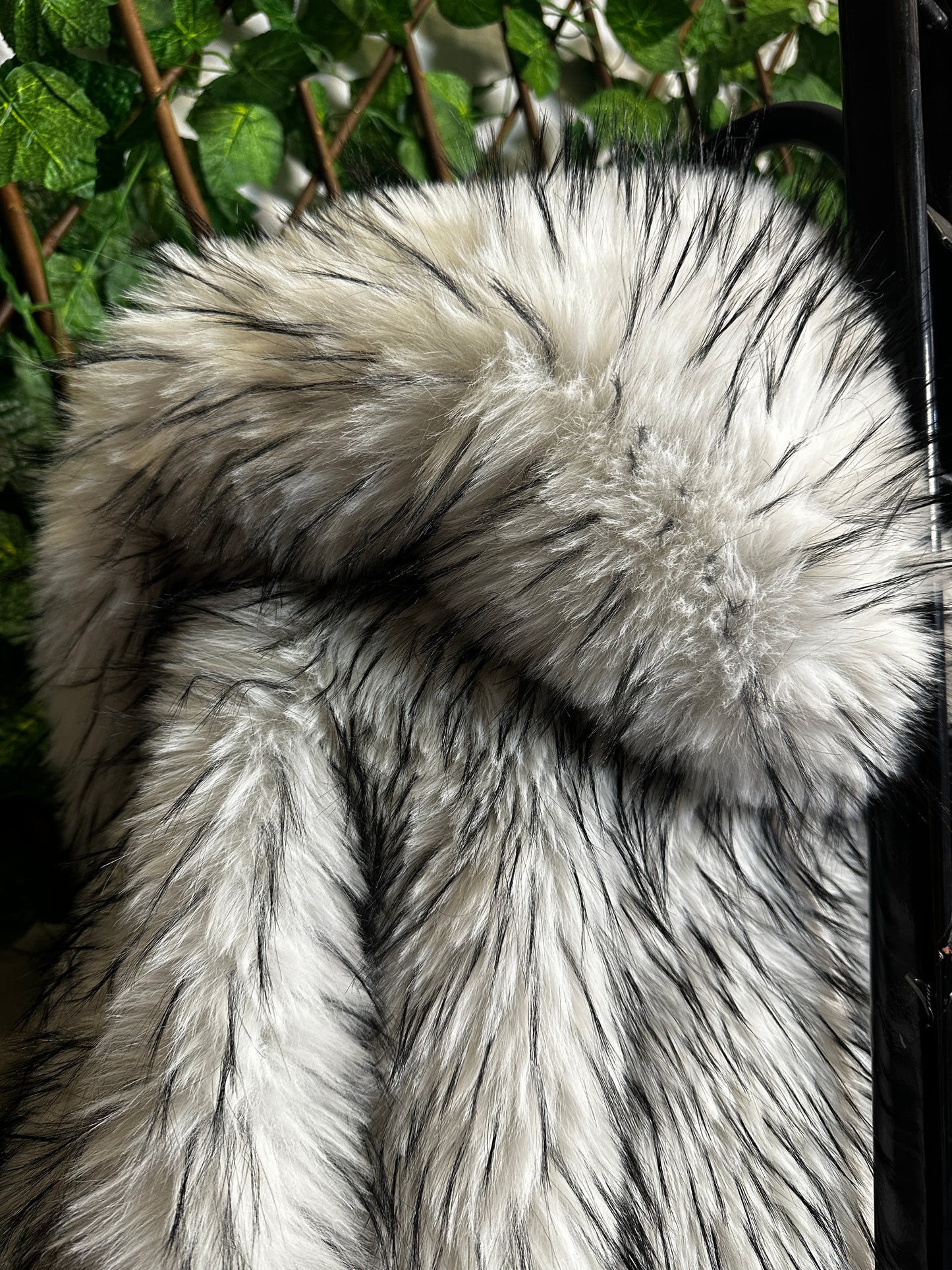 Oversized fur coat