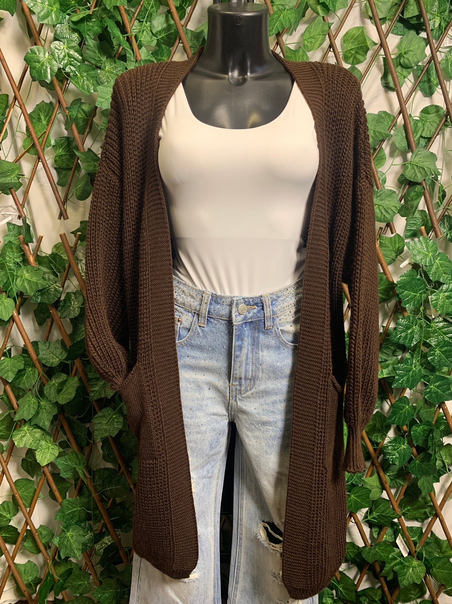 Cardigan lunga oversize