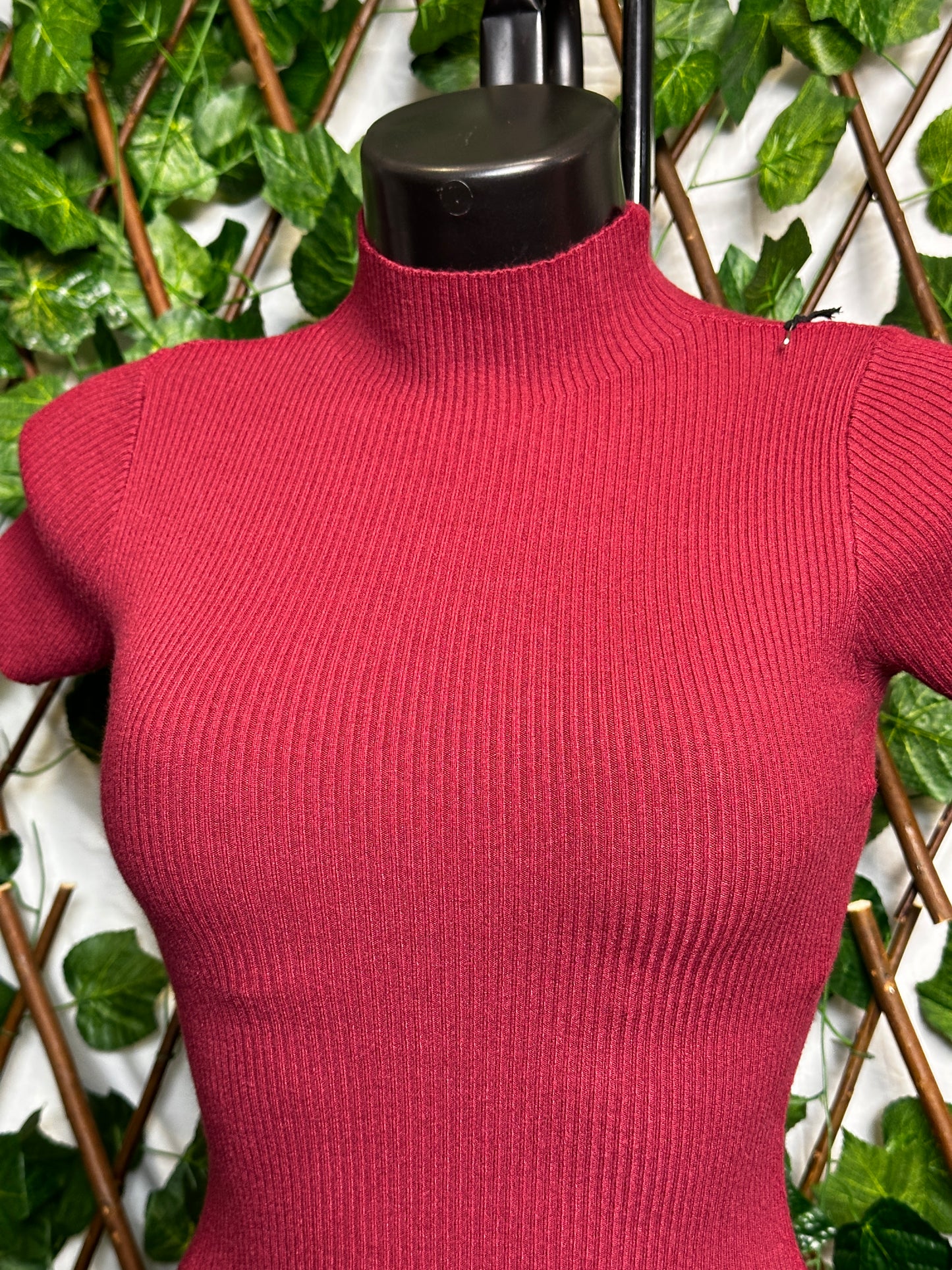 Maglione lungo con le maniche corte