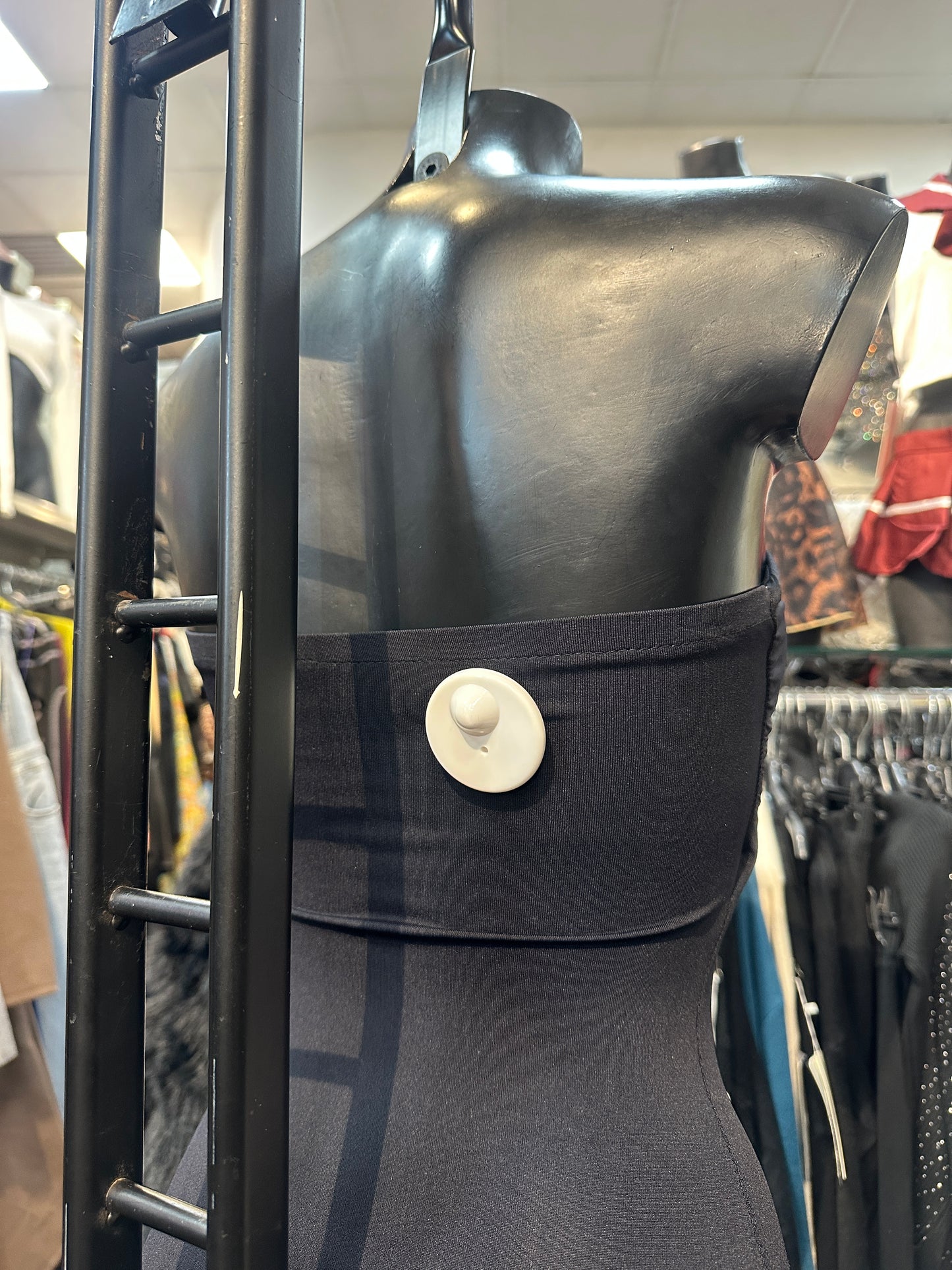 Abito lungo a fascia con pizzo trasparente – VELLUTO SEGRETO 🖤🌹