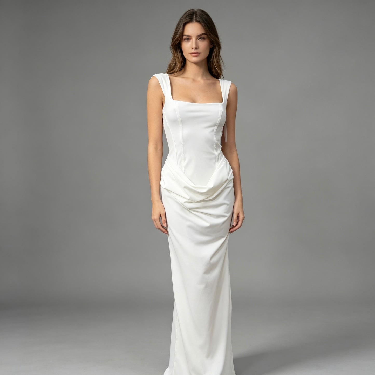 Vestito lungo bianco