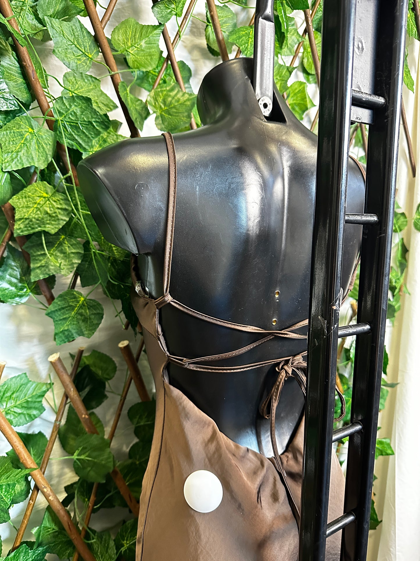 Vestito elegante lungo con la schiena scoperta | taglia unica