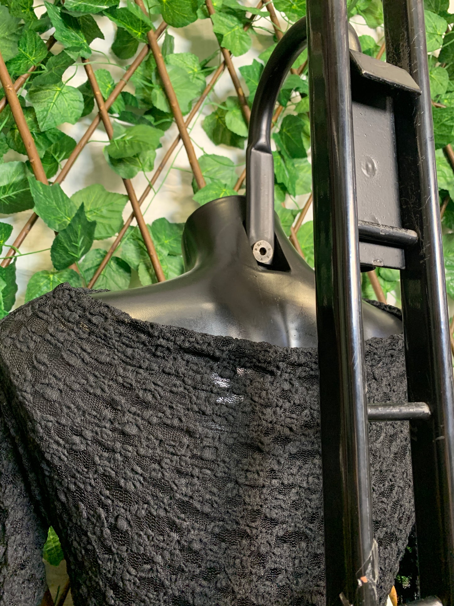 Transparent crepe top