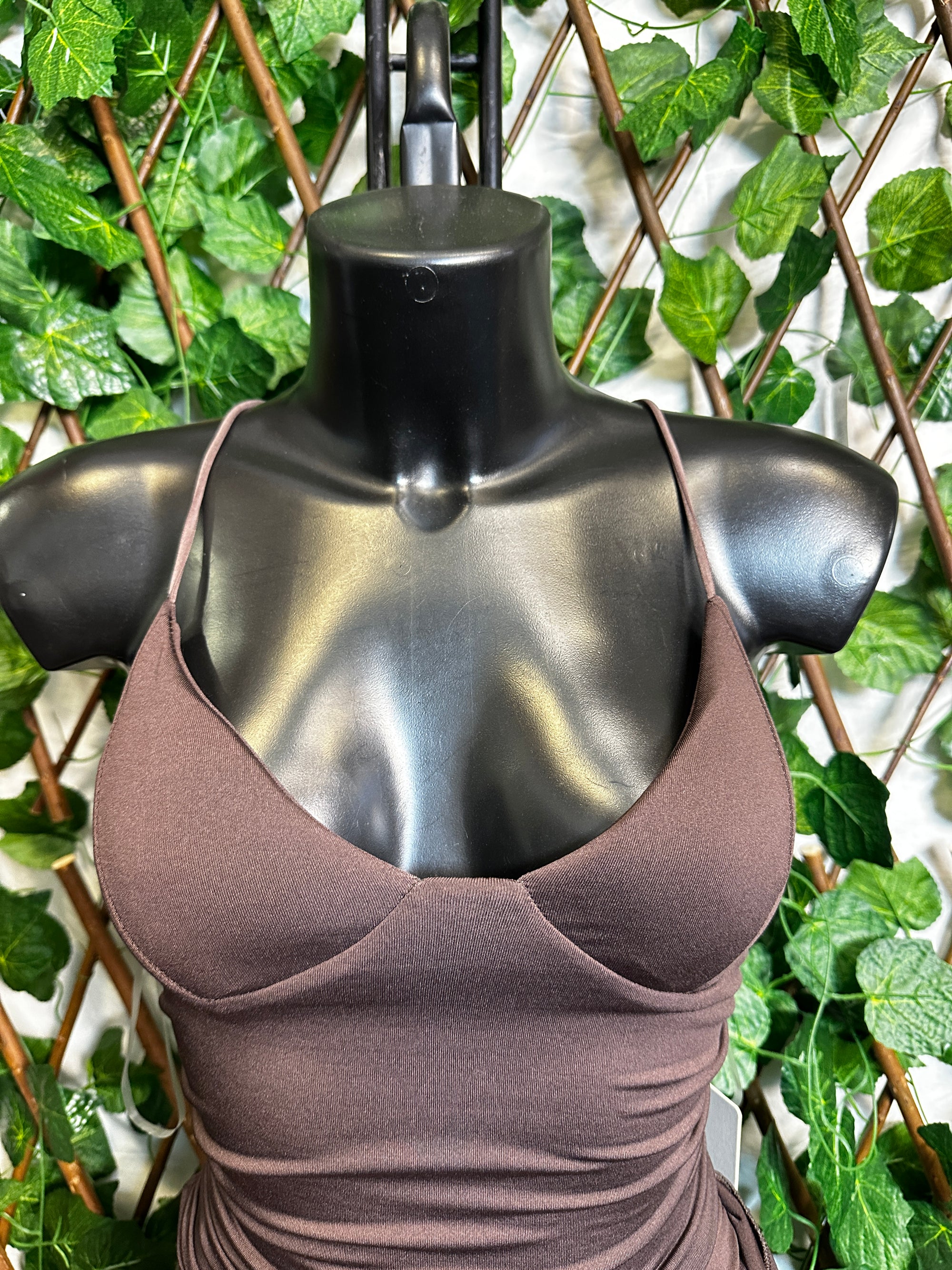 Vestito corto con cut out sul fianco e la striscia | taglia unica