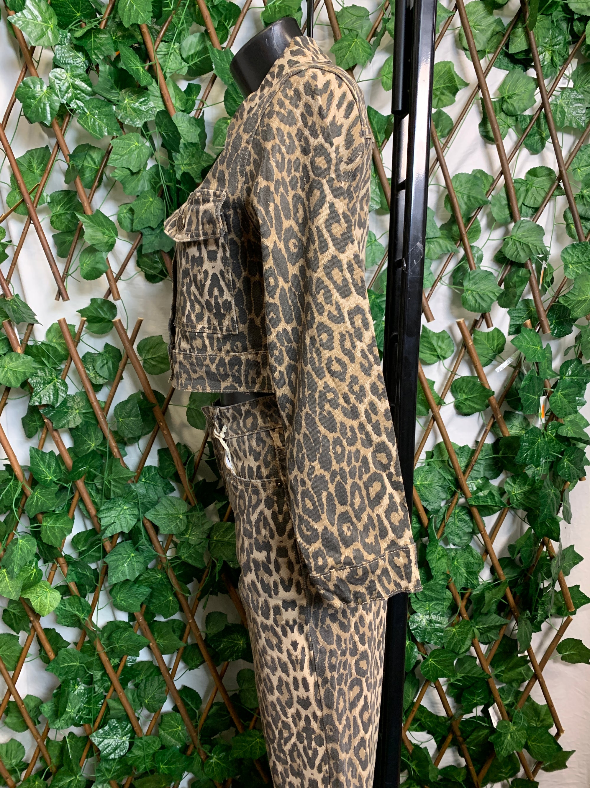 Leopard print suit