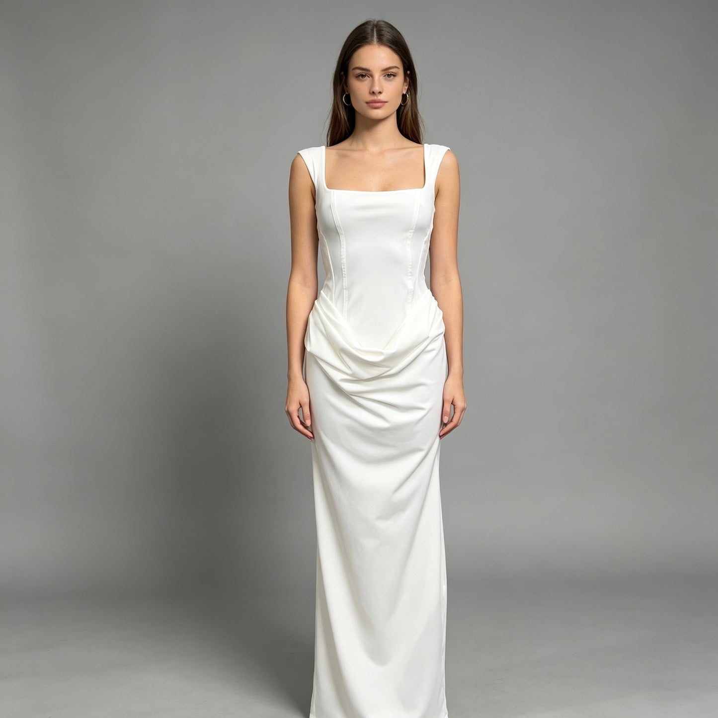 Vestito lungo bianco