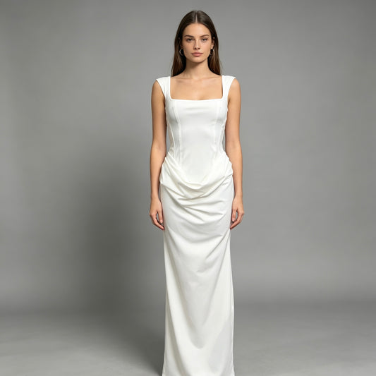 Vestito lungo bianco