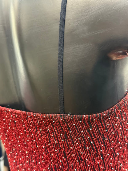 Mini-abito aderente cut-out con drappeggio e strass – CRIMINE PASSIONALE ❤️‍🔥💎