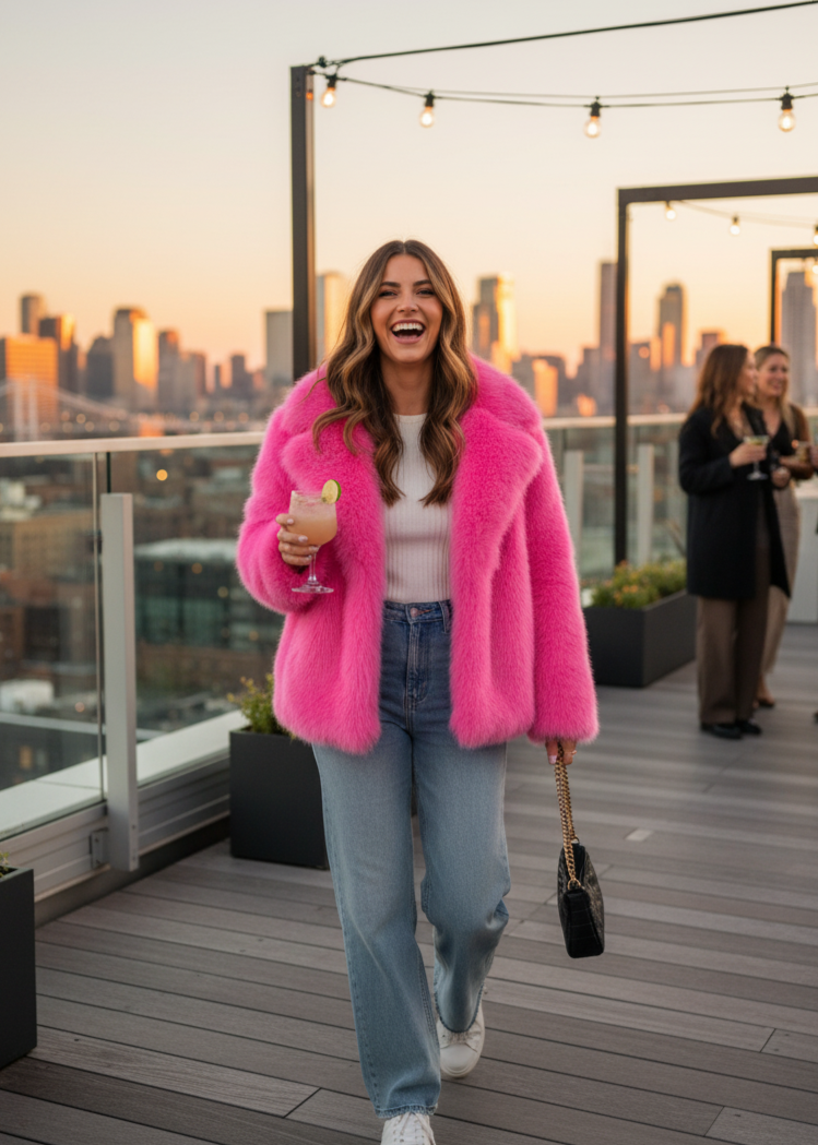 💗 Vuoi una giacca che fa girare tutti?

Questa giacca in pelliccia fucsia non passa inosservata.
Super morbida, calda e leggera, è il capo perfetto per chi ama distinguersi e vuole aggiungere colore e carattere ai propri outfit.
La vestibilità ampia la rende comoda da portare anche sopra felpe, blazer o maglioni.

✨ Giacca in Pelliccia Fucsia – Calda, Bold, Ultra Fashion

Perché la vogliono tutte

Taglia unica, veste da S a XL