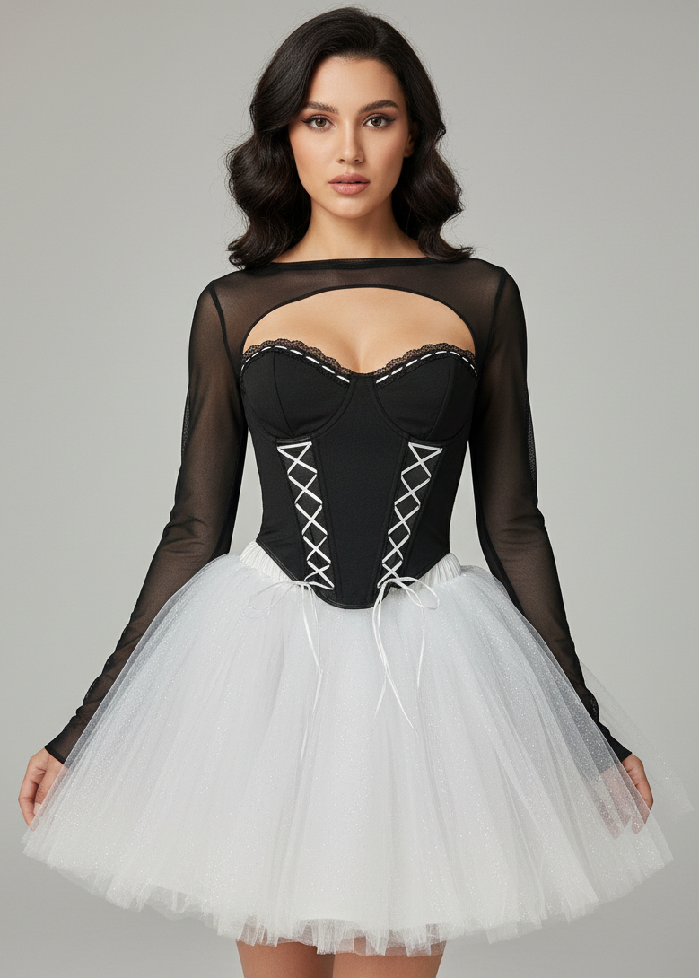 🖤 Gonna in tulle con volume – DOLCE VENDETTA