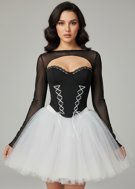 🖤 Gonna in tulle con volume – DOLCE VENDETTA