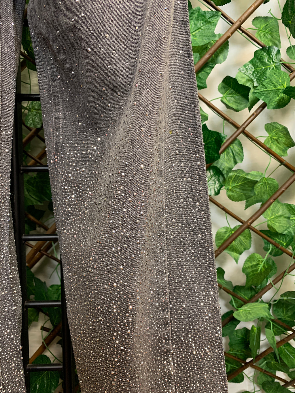 Jeans luxury grigio gamba dritta