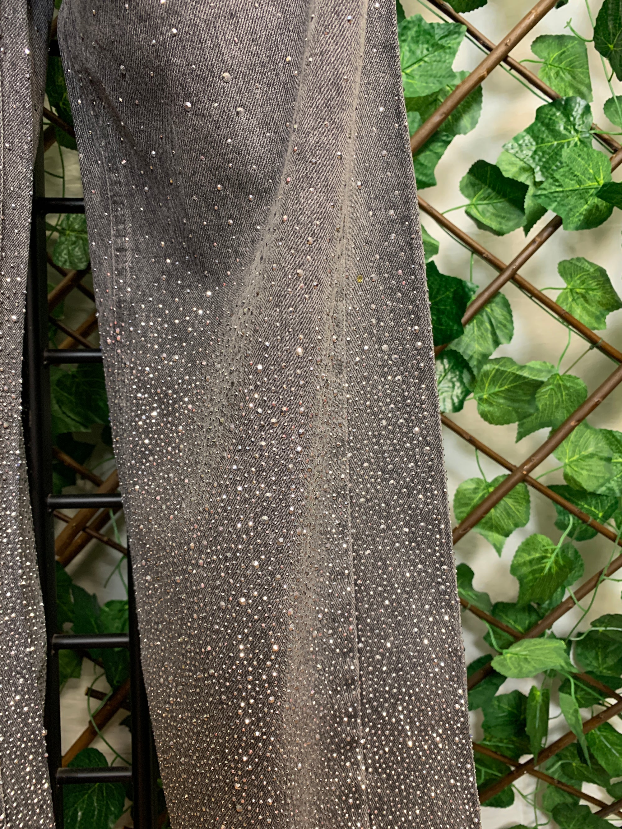 Jeans luxury grigio gamba dritta
