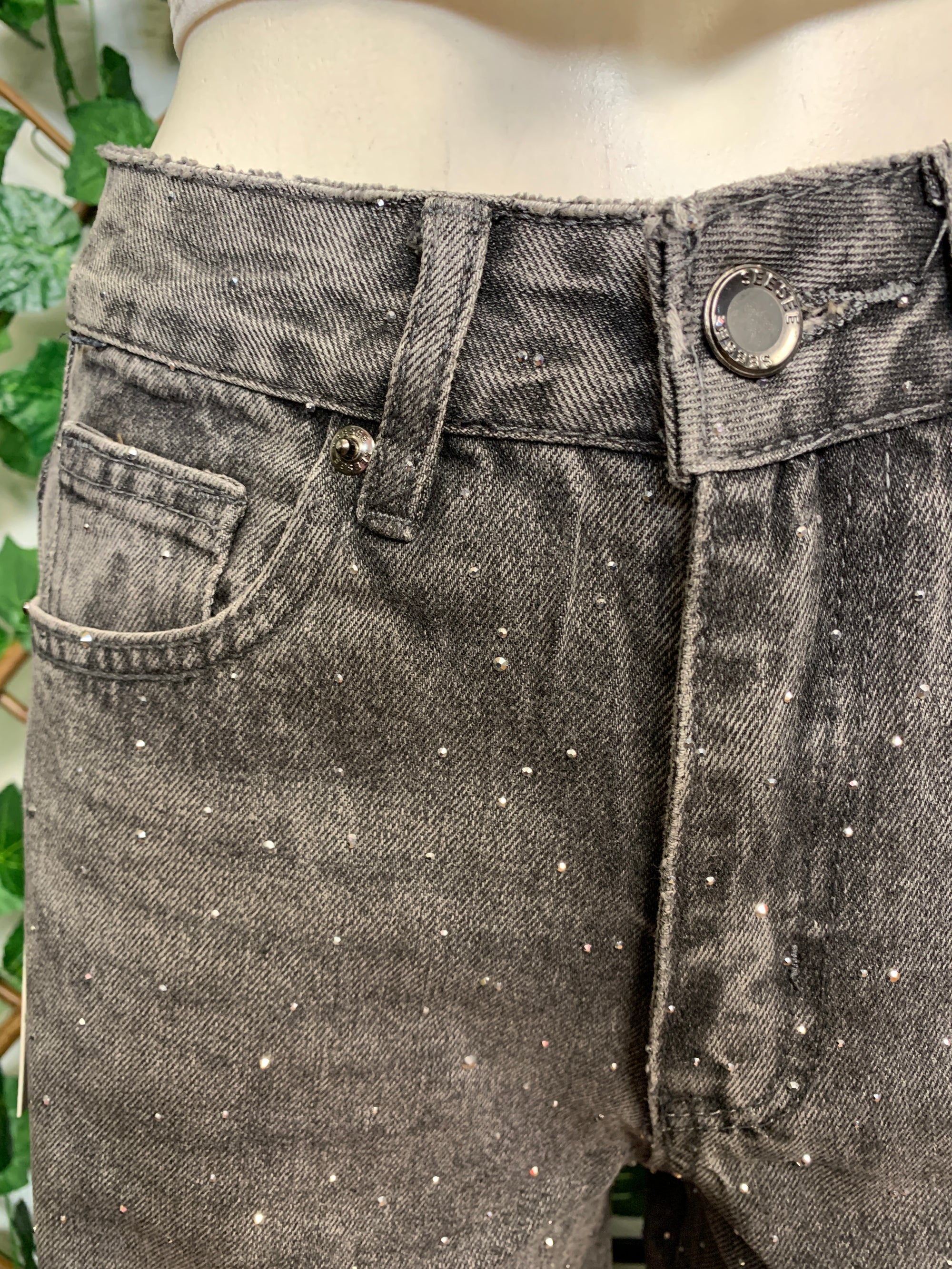 Jeans luxury grigio gamba dritta