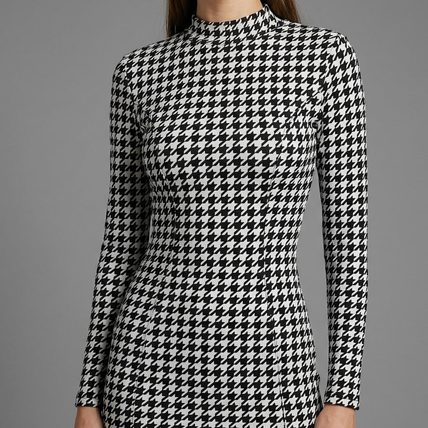 Playsuit "Urban Chic" a Pied de Poule – Eleganza Moderna - BERLY MODA 