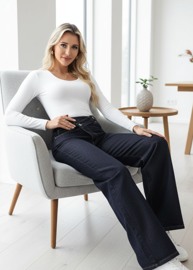 👖 Vuoi dei jeans larghi che cadono perfetti su ogni scarpa?