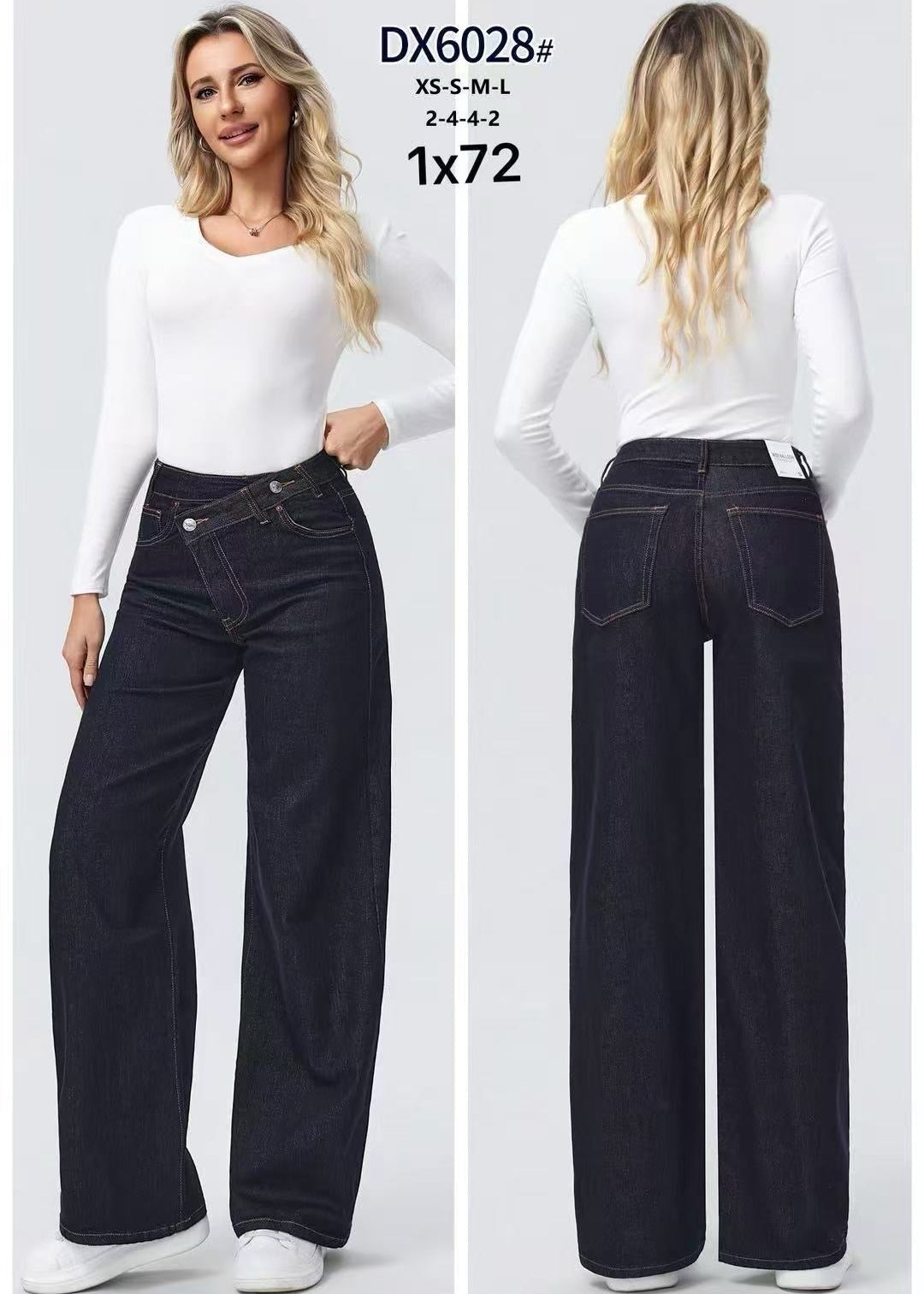 👖 Vuoi dei jeans larghi che cadono perfetti su ogni scarpa?