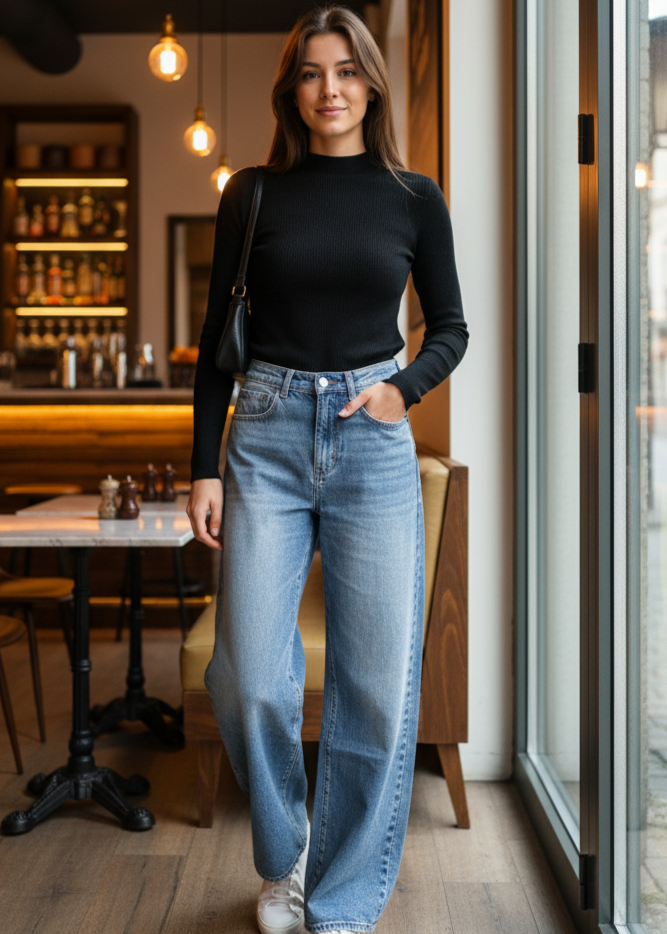 👖 Vuoi jeans che stringono il punto vita ma lasciano spazio sulle gambe?

I jeans a palloncino sono perfetti se cerchi un fit comodo ma super cool.
Stanno stretti in vita, morbidi sulle cosce e leggermente raccolti alla caviglia — il mix ideale per un look street, vintage o casual chic.
In blu scuro, sono versatili, facili da abbinare e adatti a ogni stagione.

✨ Jeans a Palloncino – Comodi, Trendy, Vita Alta

Perché piacciono così tanto

Taglie disponibili: XS / S / M / L

Tessuto in denim 100% cotone