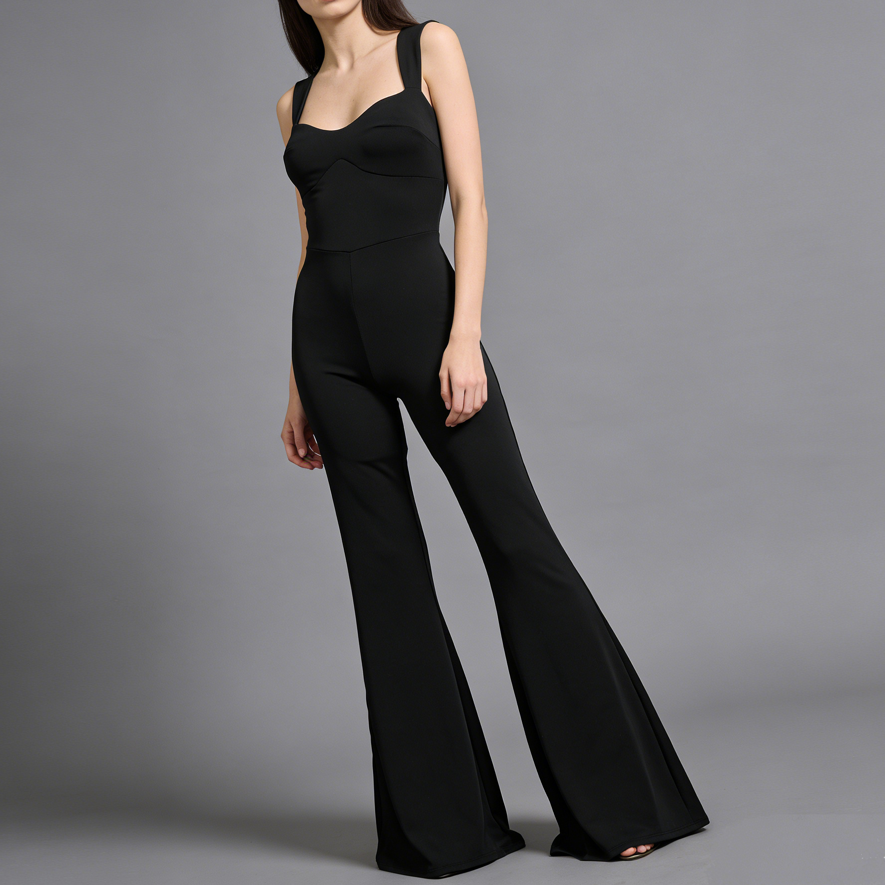 Jumpsuit Flare Romantic Silhouette – Scollo a Cuore e Linea Modellante - BERLY MODA 