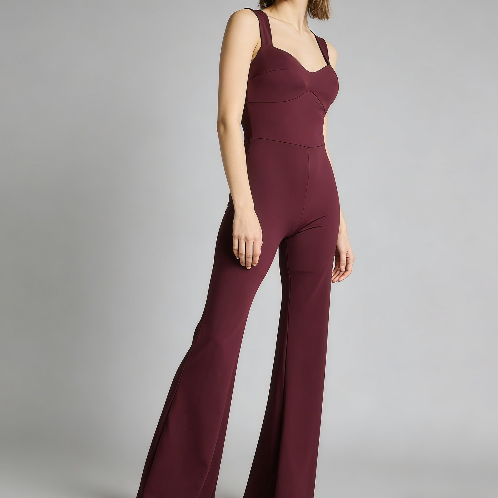 Jumpsuit Flare Romantic Silhouette – Scollo a Cuore e Linea Modellante - BERLY MODA 