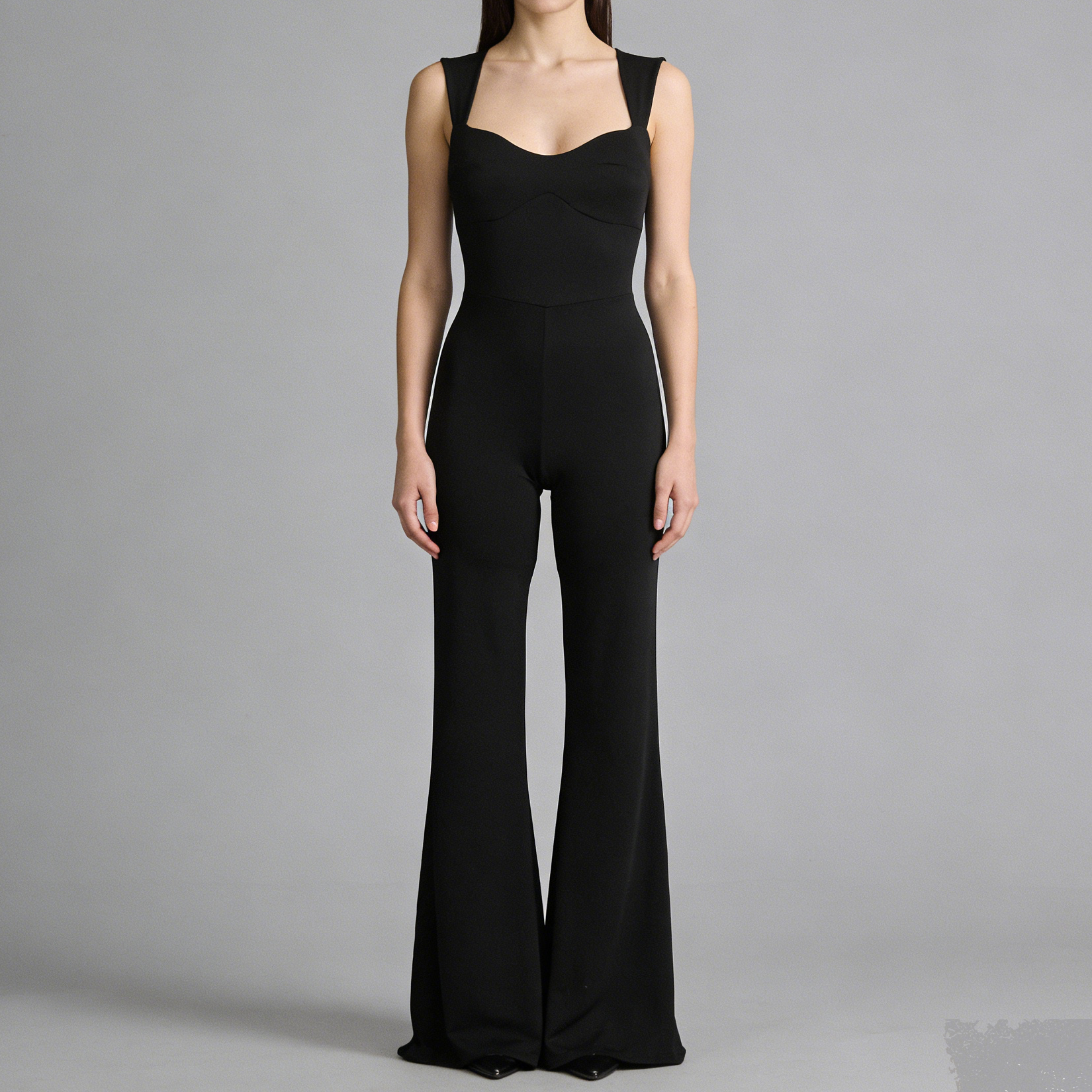 Jumpsuit Flare Romantic Silhouette – Scollo a Cuore e Linea Modellante - BERLY MODA 