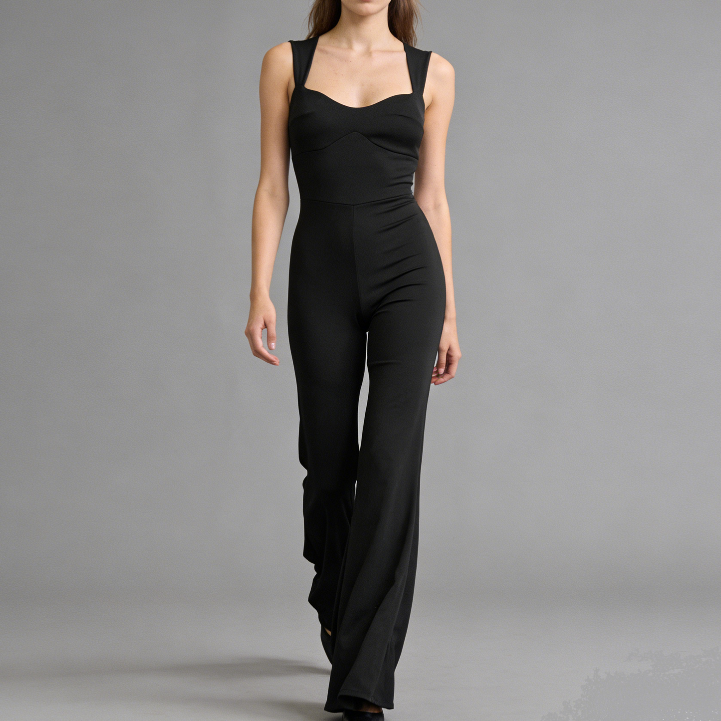 Jumpsuit Flare Romantic Silhouette – Scollo a Cuore e Linea Modellante - BERLY MODA 
