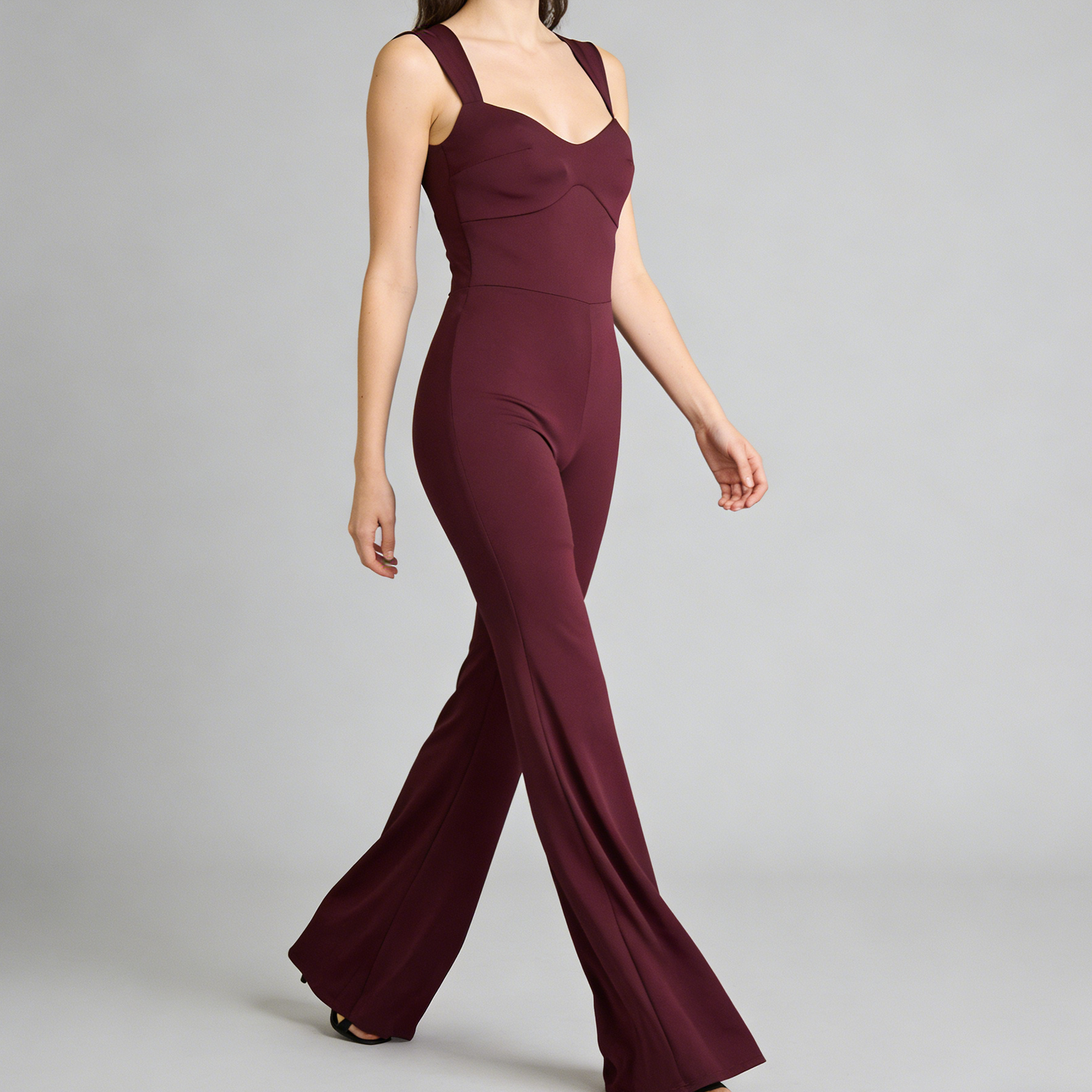 Jumpsuit Flare Romantic Silhouette – Scollo a Cuore e Linea Modellante - BERLY MODA 