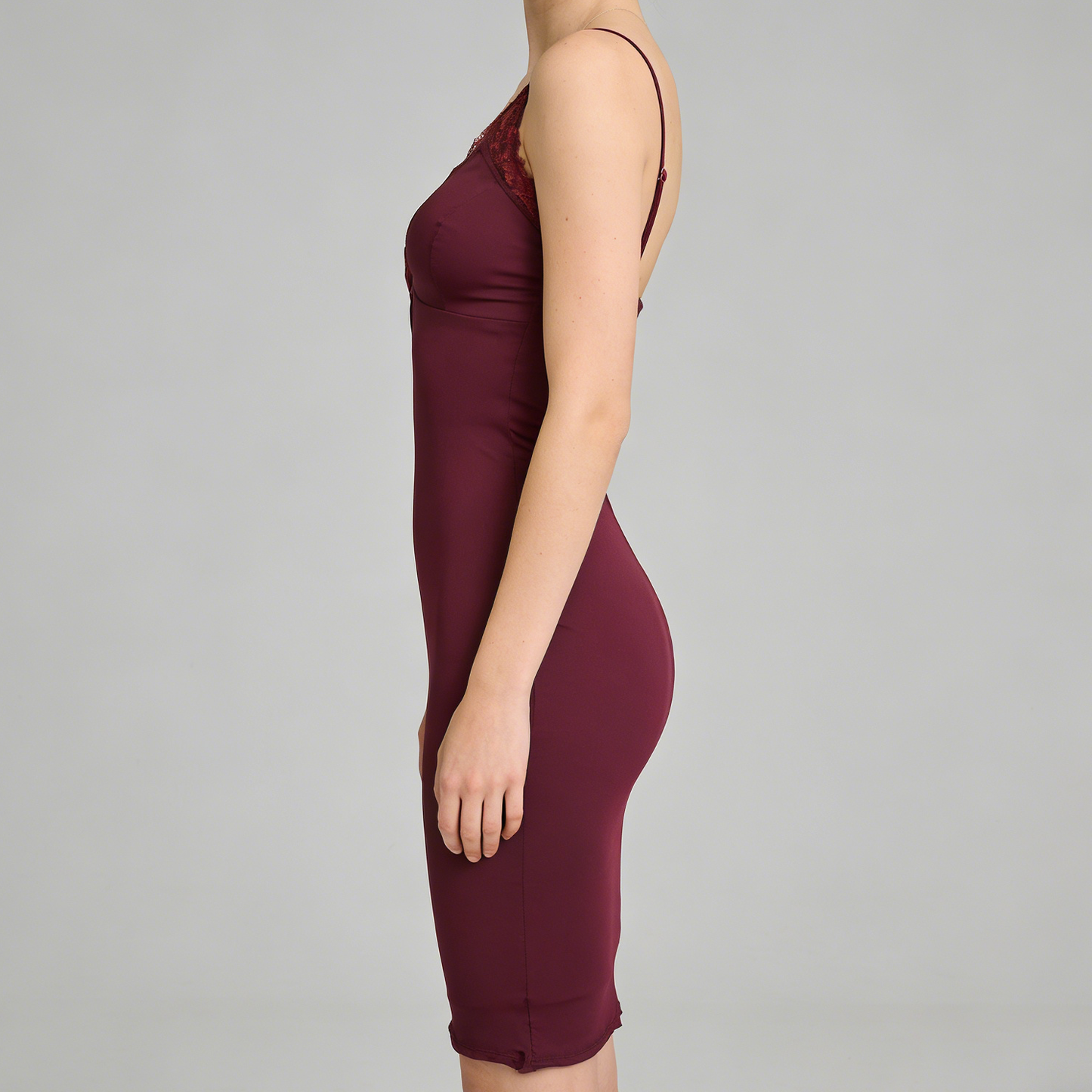 Mini Dress Satin & Lace "Venere" – Eleganza Notturna - BERLY MODA 