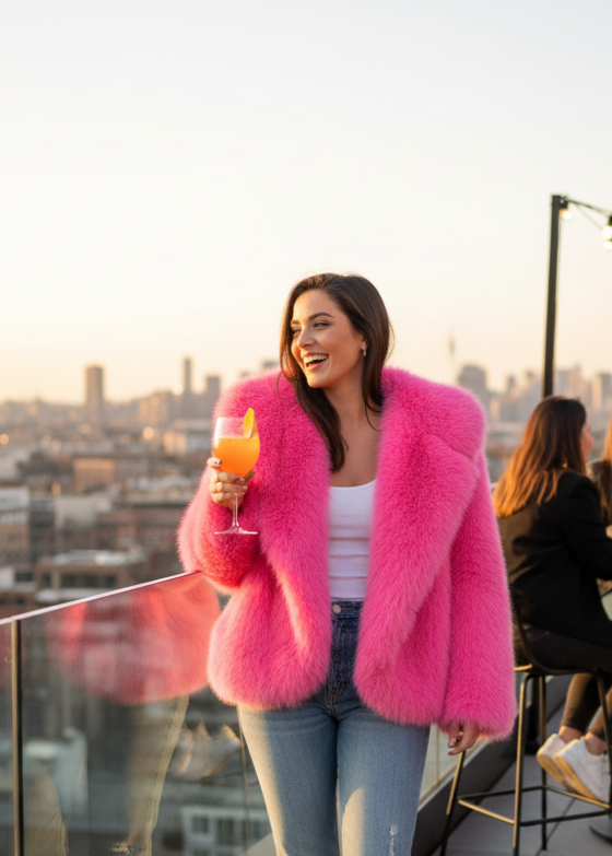 🎨 Vuoi una pelliccia che urla “stile” da ogni angolazione?

Questa pelliccia colorata con cappuccio è perfetta per chi ama i look fuori dagli schemi.
Morbida, calda e super vistosa, ti fa risaltare in mezzo alla folla, soprattutto in live o nei contenuti social.
Il cappuccio oversize aggiunge quel tocco street che rende tutto più cool.

✨ Pelliccia Colorata con Cappuccio – Bold, Calda, Super Fashion

Perché è virale

Taglia unica, veste da S a XL