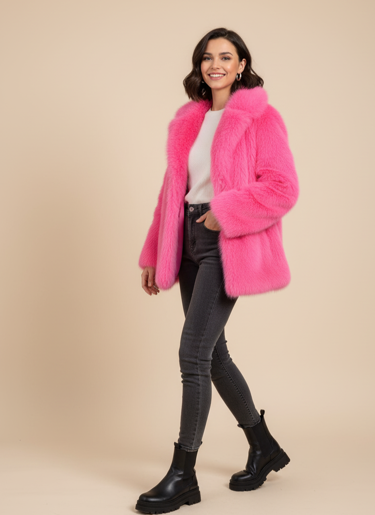 🎨 Vuoi una pelliccia che urla “stile” da ogni angolazione?

Questa pelliccia colorata con cappuccio è perfetta per chi ama i look fuori dagli schemi.
Morbida, calda e super vistosa, ti fa risaltare in mezzo alla folla, soprattutto in live o nei contenuti social.
Il cappuccio oversize aggiunge quel tocco street che rende tutto più cool.

✨ Pelliccia Colorata con Cappuccio – Bold, Calda, Super Fashion

Perché è virale

Taglia unica, veste da S a XL