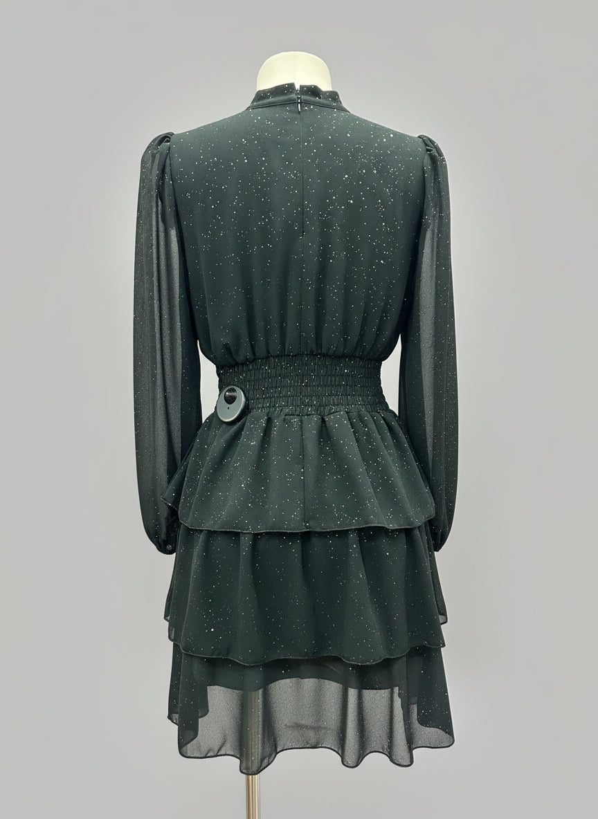 Mini-abito balze e glitter – SOGNO DI STELLE