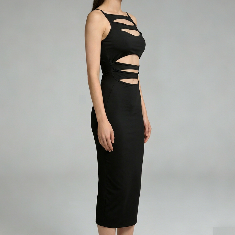 Abito Midi "Siren Cut-out" – Seduzione e Stile Contemporaneo - BERLY MODA 